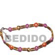 Cebu Island 2 Rows Sig-id Wood Cebu Anklets Philippines Natural Handmade Products