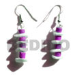 Cebu Island 4-5 Mm Coco Heishe Cebu Coco Earrings Philippines Natural Handmade Products