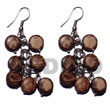 Dangling 10mm Natural Brown Coco