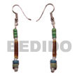 Cebu Island Dangling Sig-id 2-3mm Coco Cebu Coco Earrings Philippines Natural Handmade Products