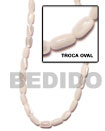 Cebu Island 6x9mm Troca Shells Oval Cebu Shell Beads Philippines Natural Handmade Products