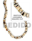 Cebu Island Exotica Luhuanus Square Cut Cebu Shell Beads Philippines Natural Handmade Products