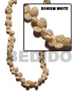 White Bonium Shell Beads