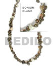 Black Bonium Shell Beads