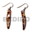 Cebu Island Cowrie Stick Dangling Earings Cebu Shell Earrings Philippines Natural Handmade Products