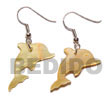 Cebu Island Dangling 30x17mm Mother Of Cebu Shell Earrings Philippines Natural Handmade Products