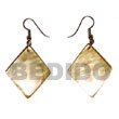 Cebu Island Dangling Mother Of Pearl Cebu Shell Earrings Philippines Natural Handmade Products