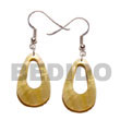 Cebu Island 35mm Teardrop Mother Of Cebu Shell Earrings Philippines Natural Handmade Products