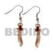 Cebu Island 40mm Sword Hammer Shell Cebu Shell Earrings Philippines Natural Handmade Products