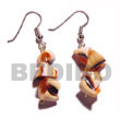 Cebu Island Dangling Everlasting Luhuanus Shell Cebu Shell Earrings Philippines Natural Handmade Products