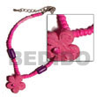 Cebu Island Fuschia Pink 2-3mm Coco Coco Bracelets Philippines Natural Handmade Products