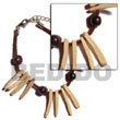 Cebu Island Bleached Coco Indian Stick Coco Bracelets Philippines Natural Handmade Products