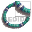 Cebu Island 7-8 Mm Coco Heishe Coco Bracelets Philippines Natural Handmade Products