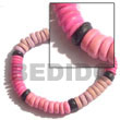 Cebu Island 7-8 Coco Pokalet Pink Coco Bracelets Philippines Natural Handmade Products