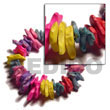 Cebu Island Multicolored Elastic Coco Chips Coco Bracelets Philippines Natural Handmade Products