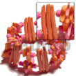 Cebu Island Orange Coco Stick & Coco Bracelets Philippines Natural Handmade Products