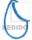 Cebu Island 4-5 Mm Blue Coco Coco Necklace Philippines Natural Handmade Products