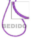Cebu Island 4-5 Mm Violet Coco Coco Necklace Philippines Natural Handmade Products