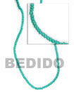 Cebu Island 2-3 Mm Aqua Green Coco Necklace Philippines Natural Handmade Products