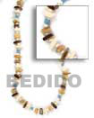 Multi-color Coco And Shell Necklace