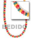 Multi-color Coco And Shell Necklace