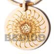 Cebu Island 50mm Round Coco Pendant Coco Pendant Philippines Natural Handmade Products