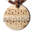 Cebu Island 50mm Round Coco Pendant Coco Pendant Philippines Natural Handmade Products