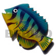 Cebu Island Fish Handpainted Wood Refrigerator Fridge Magnets Philippines Natural Handmade Products