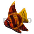 Cebu Island Fish Handpainted Wood Refrigerator Fridge Magnets Philippines Natural Handmade Products