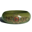 Cebu Island Early Spring Tone Embossed Hand Painted Bangles Philippines Natural Handmade Products