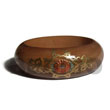 Cebu Island Golden Oak Tone Embossed Hand Painted Bangles Philippines Natural Handmade Products