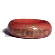 Cebu Island Light Red Mahogany Tone Hand Painted Bangles Philippines Natural Handmade Products