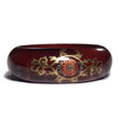 Cebu Island English Chestnut Tone Embossed Hand Painted Bangles Philippines Natural Handmade Products