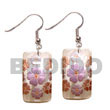 Maki-e art Coco and Shell Dangling Earrings japanese