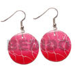 Maki-e art Coco and Shell Dangling Earrings japanese