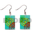 Maki-e art Coco and Shell Dangling Earrings japanese