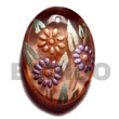 OVAL 35MMX25MM TRANSPARENT BROWN Hand