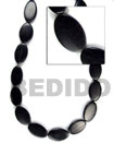 Cebu Island Black Horn Flat Oval Horn Beads Philippines Natural Handmade Products