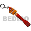 Cebu Island Fish On Fork Handpainted Keychain Philippines Natural Handmade Products