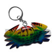 Crab Handpainted Wood Keychain Keychain