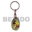 Cebu Island Sigay Laminated Seashells Keychain Keychain Philippines Natural Handmade Products