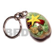 Cebu Island Sigay Laminated Seashells Keychain Keychain Philippines Natural Handmade Products