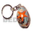 Cebu Island Sigay Laminated Seashells Keychain Keychain Philippines Natural Handmade Products