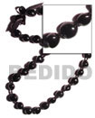 kukui seed nut necklace black kukui nuts ribbon