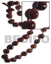 kukui seed nut necklace brown kukui nuts ribbon