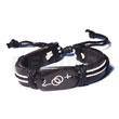 Cebu Island Cebu Island Surfer Black Leather Bracelets Philippines Natural Handmade Products