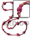 Cebu Island Long Bohemian Necklace Pink Long Bohemian Necklace Philippines Natural Handmade Products