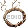 Tube Wood Beads In Macrame