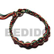 Cebu Island Round Wood Beads In Macrame Bracelets Philippines Natural Handmade Products