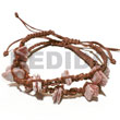 Cebu Island Adjustable Hand Weaven Wax Macrame Bracelets Philippines Natural Handmade Products